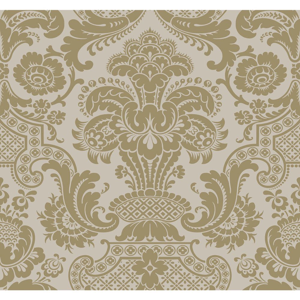 Carmen Cs Linen by Cole & Son Designer Wallcovering COLE & SON MARIINSKY DAMASK PAPER - 100% United Kingdom - Horizontal: - and Vertical: 25.25 27 - Swanky Fabrics -