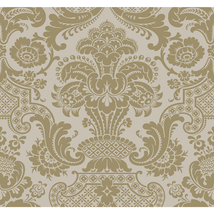 Carmen Cs Linen by Cole & Son Designer Wallcovering COLE & SON MARIINSKY DAMASK PAPER - 100% United Kingdom - Horizontal: - and Vertical: 25.25 27 - Swanky Fabrics -