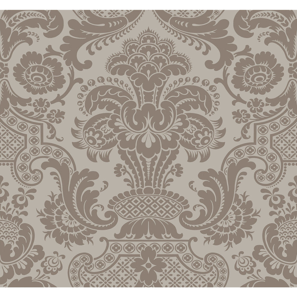 Carmen Cs Mole by Cole & Son Designer Wallcovering COLE & SON MARIINSKY DAMASK PAPER - 100% United Kingdom Horizontal: and Vertical: 25.25 27 - Swanky Fabrics -