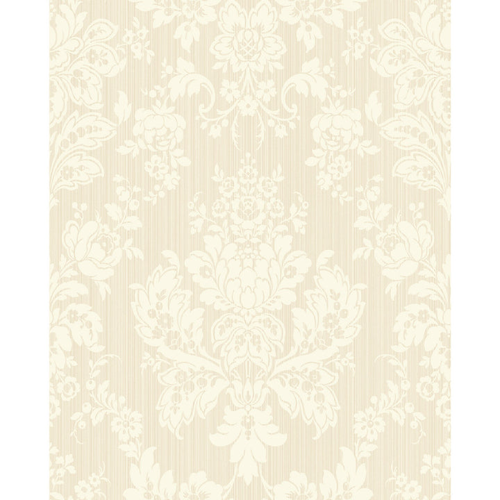 Giselle Pearl by Cole & Son Designer Wallcovering COLE & SON MARIINSKY DAMASK PAPER - 100% United Kingdom Horizontal: and Vertical: 25.25 20.5 - Swanky Fabrics -