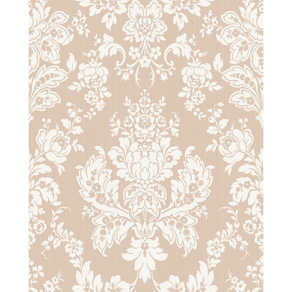 Giselle Shell Pink by Cole & Son Designer Wallcovering COLE & SON MARIINSKY DAMASK PAPER - 100% United Kingdom - Horizontal: - and Vertical: 25.25 20.5 - Swanky Fabrics -