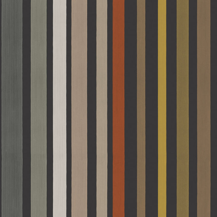 Carousel Stripe Charcoal by Cole & Son Designer Wallcovering COLE & SON MARIINSKY DAMASK PAPER - 100% United Kingdom Horizontal: and Vertical: 0 20.5 - Swanky Fabrics -