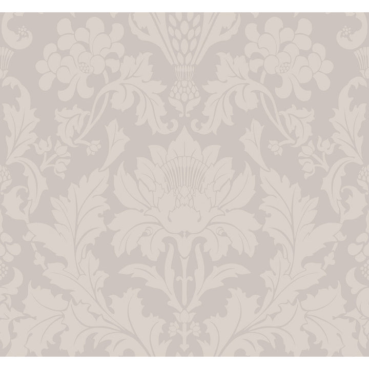 Fonteyn Stone by Cole & Son Designer Wallcovering COLE & SON MARIINSKY DAMASK PAPER - 100% United Kingdom - Horizontal: - and Vertical: 25.25 27 - Swanky Fabrics -