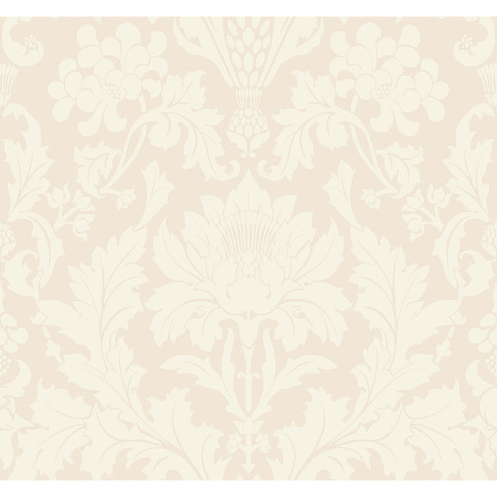 Fonteyn Parchment by Cole & Son Designer Wallcovering COLE & SON MARIINSKY DAMASK PAPER - 100% United Kingdom - Horizontal: - and Vertical: 25.25 27 - Swanky Fabrics -