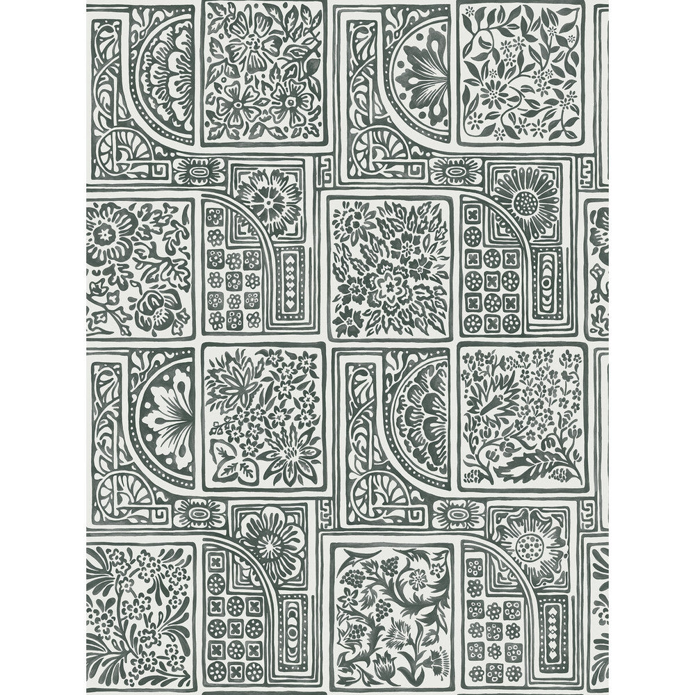 Bellini Black & White by Cole & Son Designer Wallcovering COLE & SON MARIINSKY DAMASK PAPER - 100% United Kingdom Horizontal: and Vertical: 27.5 20.5 - Swanky Fabrics -