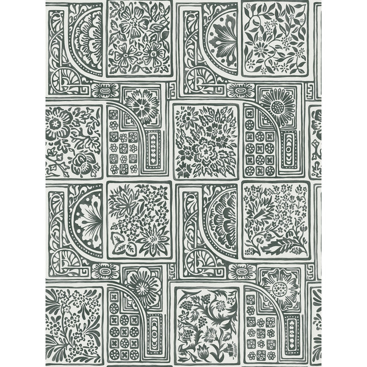 Bellini Black & White by Cole & Son Designer Wallcovering COLE & SON MARIINSKY DAMASK PAPER - 100% United Kingdom Horizontal: and Vertical: 27.5 20.5 - Swanky Fabrics -