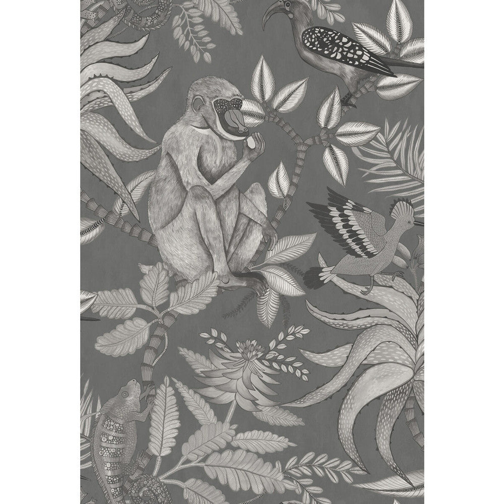 Savuti Charcoal by Cole & Son Designer Wallcovering COLE & SON ARDMORE PAPER - 100% United Kingdom Horizontal: 20.5 and Vertical: 30 20.5 - Swanky Fabrics -