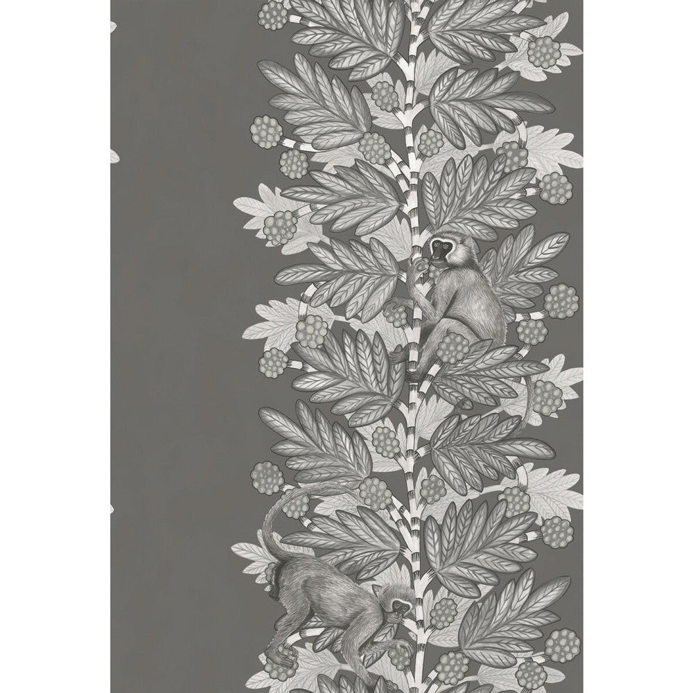 Acacia Charcoal & Silver by Cole & Son Designer Wallcovering COLE & SON ARDMORE PAPER - 100% United Kingdom - Horizontal: - and Vertical: 30 20.5 - Swanky Fabrics -