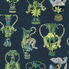 Khulu Vases Midnight by Cole & Son Designer Wallcovering