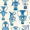 Khulu Vases Blue & White by Cole & Son Designer Wallcovering