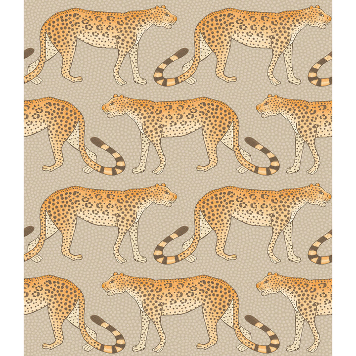 Leopard Walk Stone & Orange by Cole & Son Wallcovering Cole & Son Wallcovering Leopard Walk Stone & OrangeWallcovering COLE & SON ARDMORE PAPER - 100% United Kingdom </p><p>Repeat: H: , V: 12 20.5 - Fabric Carolina -