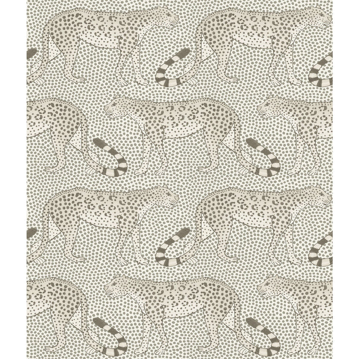 Leopard Walk Black & White by Cole & Son Designer Wallcovering COLE & SON ARDMORE PAPER - 100% United Kingdom - Horizontal: - and Vertical: 12 20.5 - Swanky Fabrics -