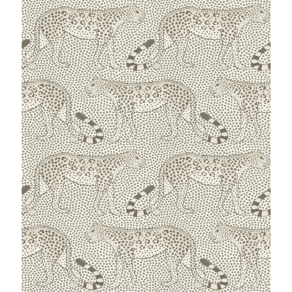 Leopard Walk Black & White by Cole & Son Designer Wallcovering COLE & SON ARDMORE PAPER - 100% United Kingdom Horizontal: and Vertical: 12 20.5 - Swanky Fabrics -