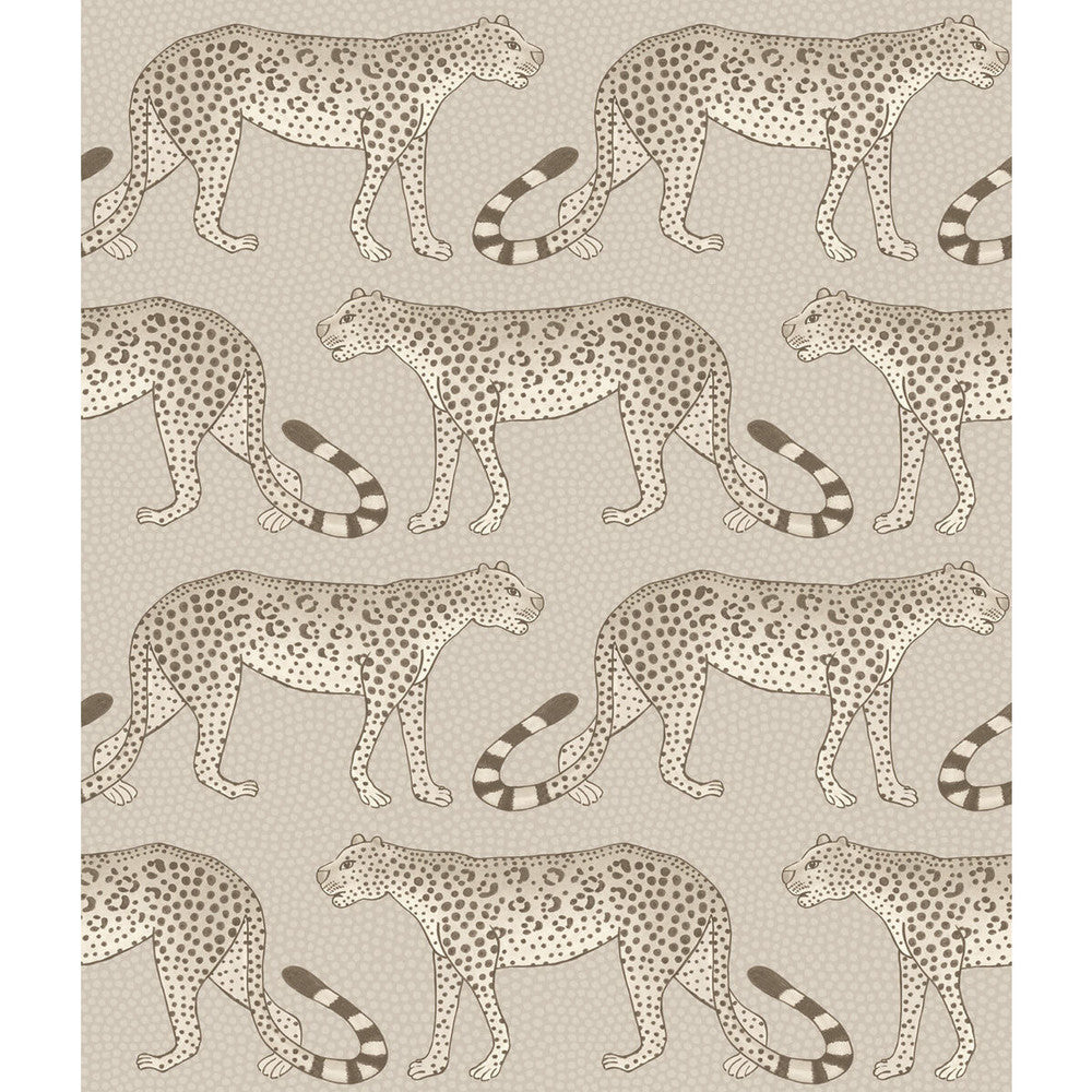 Leopard Walk Stone by Cole & Son Designer Wallcovering COLE & SON ARDMORE PAPER - 100% United Kingdom Horizontal: and Vertical: 12 20.5 - Swanky Fabrics -
