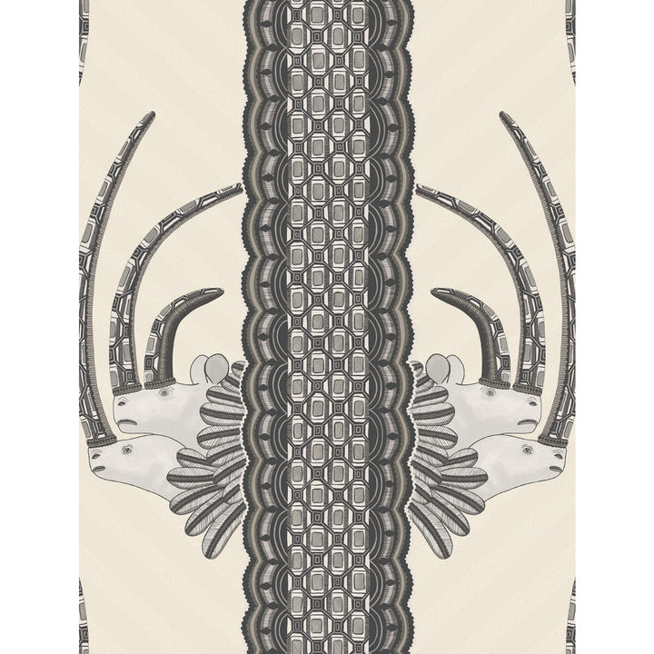 Jabu Black & White by Cole & Son Designer Wallcovering COLE & SON ARDMORE PAPER - 100% United Kingdom Horizontal: and Vertical: 27 20.5 - Swanky Fabrics -