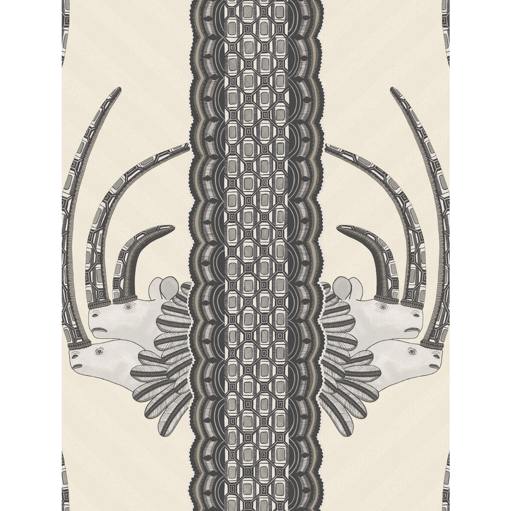 Jabu Black & White by Cole & Son Designer Wallcovering COLE & SON ARDMORE PAPER - 100% United Kingdom Horizontal: and Vertical: 27 20.5 - Swanky Fabrics -