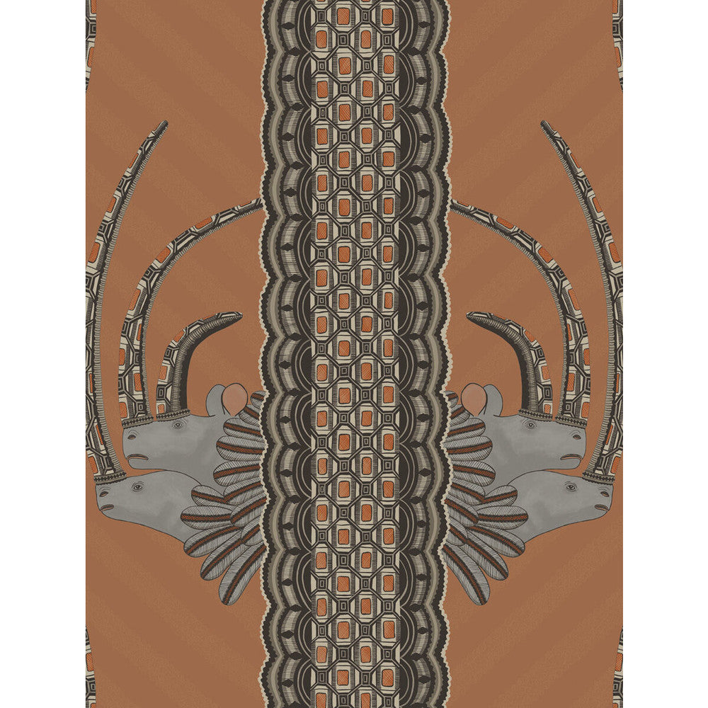 Jabu Tan by Cole & Son Designer Wallcovering COLE & SON ARDMORE PAPER - 100% United Kingdom - Horizontal: - and Vertical: 27 20.5 - Swanky Fabrics -