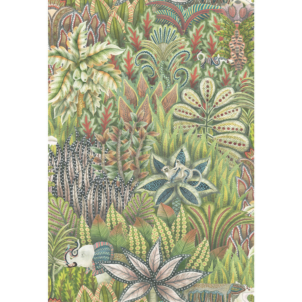 Singita Green by Cole & Son Designer Wallcovering COLE & SON ARDMORE PAPER - 100% United Kingdom Horizontal: and Vertical: 40.4 27.5 - Swanky Fabrics -