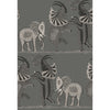Safari Dance Charcoal Black & White by Cole & Son Designer Wallcovering