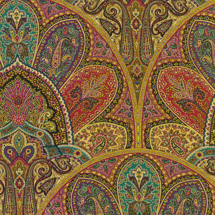 Zulaika Tourmaline 110090 by Iman Home Designer Fabric TIMELESS TREASURES 100% Cotton PERU Horizontal: 18.00" and Vertical: 25.25" 54" - Swanky Fabrics -