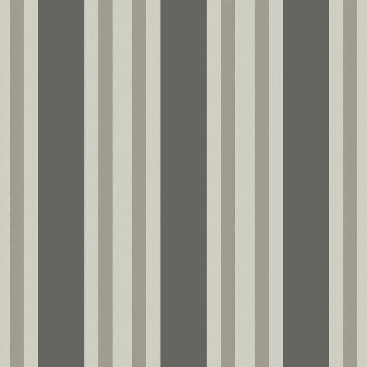 Polo Stripe Black/White by Cole & Son Designer Wallcovering COLE & SON MARQUEE STRIPES PAPER - 100% United Kingdom Horizontal: 20.5 and Vertical: 0 20.5 - Swanky Fabrics -