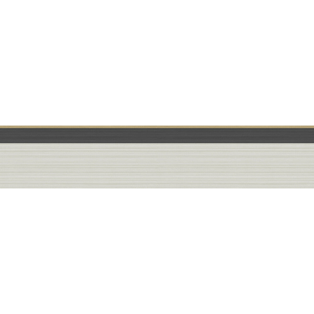 Jaspe Border Linen Black/Gold by Cole & Son Designer Wallcovering COLE & SON MARQUEE STRIPES PAPER - 100% United Kingdom Horizontal: 4.1 and Vertical: 4.1 - Swanky Fabrics -