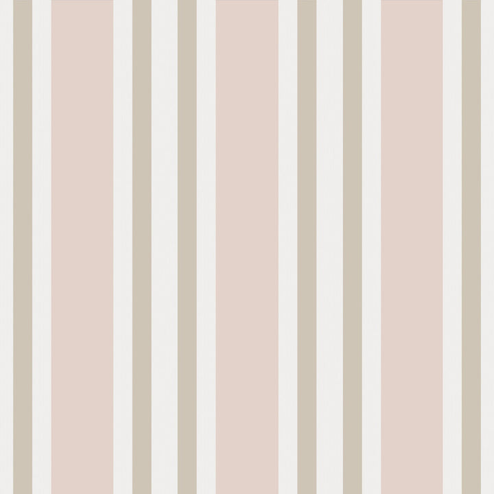 Polo Stripe Soft Pink by Cole & Son Designer Wallcovering COLE & SON MARQUEE STRIPES PAPER - 100% United Kingdom Horizontal: 20.5 and Vertical: 0 20.5 - Swanky Fabrics -