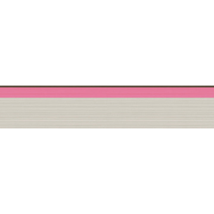 Jaspe Border Charcoal/Pink by Cole & Son Designer Wallcovering COLE & SON MARQUEE STRIPES PAPER - 100% United Kingdom Horizontal: 4.1 and Vertical: 4.1 - Swanky Fabrics -