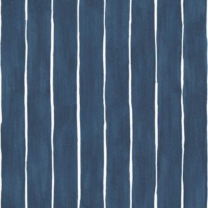 Marquee Stripe Ink by Cole & Son Designer Wallcovering COLE & SON MARQUEE STRIPES PAPER - 100% United Kingdom - Horizontal: 20.5 and Vertical: 0 20.5 - Swanky Fabrics -