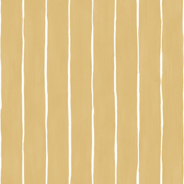Marquee Stripe Mustard by Cole & Son Designer Wallcovering COLE & SON MARQUEE STRIPES PAPER - 100% United Kingdom Horizontal: 20.5 and Vertical: 0 20.5 - Swanky Fabrics -