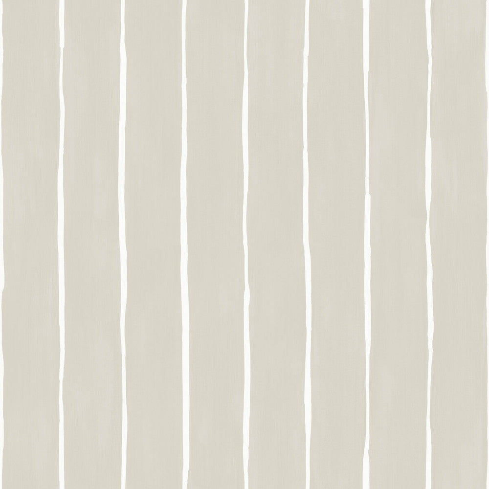 Marquee Stripe Soft Grey by Cole & Son Designer Wallcovering COLE & SON MARQUEE STRIPES PAPER - 100% United Kingdom - Horizontal: 20.5 and Vertical: 0 20.5 - Swanky Fabrics -