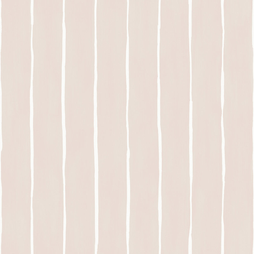 Marquee Stripe Soft Pink by Cole & Son Designer Wallcovering COLE & SON MARQUEE STRIPES PAPER - 100% United Kingdom Horizontal: 20.5 and Vertical: 0 20.5 - Swanky Fabrics -