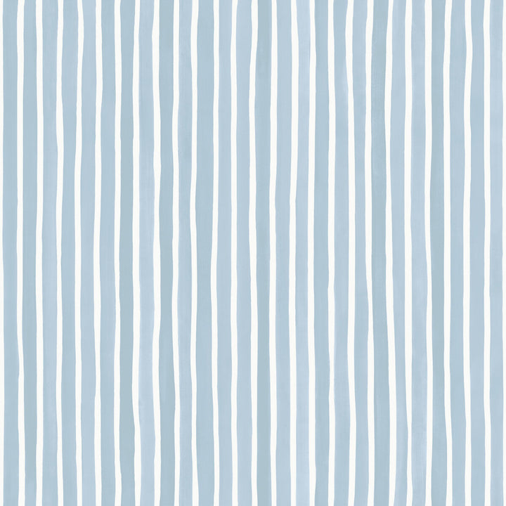 Croquet Stripe Blue by Cole & Son Designer Wallcovering COLE & SON MARQUEE STRIPES PAPER - 100% United Kingdom Horizontal: 20.5 and Vertical: 0 20.5 - Swanky Fabrics -