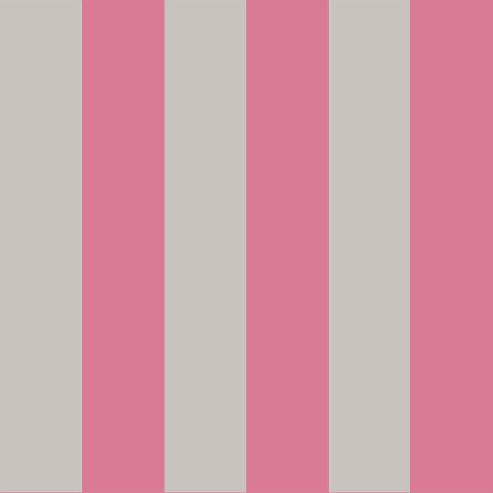 Glastonbury Str Pink+Linen by Cole & Son Designer Wallcovering COLE & SON MARQUEE STRIPES PAPER - 100% United Kingdom Horizontal: 21 and Vertical: 0 21 - Swanky Fabrics -