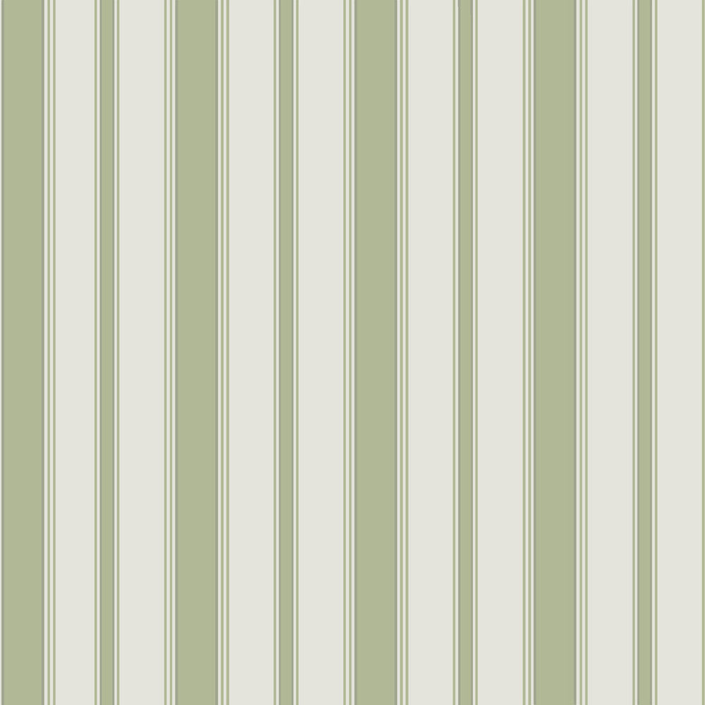 Cambridge Stripe Leaf Green by Cole & Son Designer Wallcovering COLE & SON MARQUEE STRIPES PAPER - 100% United Kingdom - Horizontal: 21 and Vertical: - 21 - Swanky Fabrics -
