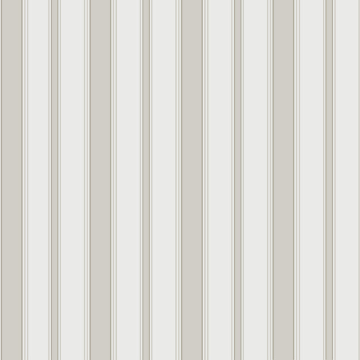 Cambridge Stripe Stone+White by Cole & Son Designer Wallcovering COLE & SON MARQUEE STRIPES PAPER - 100% United Kingdom Horizontal: 21 and Vertical: 21 - Swanky Fabrics -