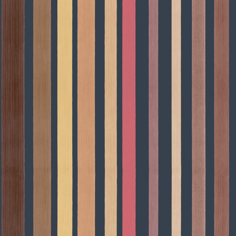 Carousel Stripe Pink by Cole & Son Designer Wallcovering COLE & SON MARQUEE STRIPES PAPER - 100% United Kingdom Horizontal: 20.5 and Vertical: 20.5 - Swanky Fabrics -