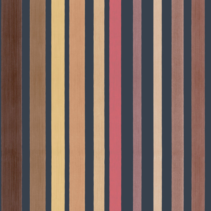 Carousel Stripe Pink by Cole & Son Designer Wallcovering COLE & SON MARQUEE STRIPES PAPER - 100% United Kingdom - Horizontal: 20.5 and Vertical: - 20.5 - Swanky Fabrics -