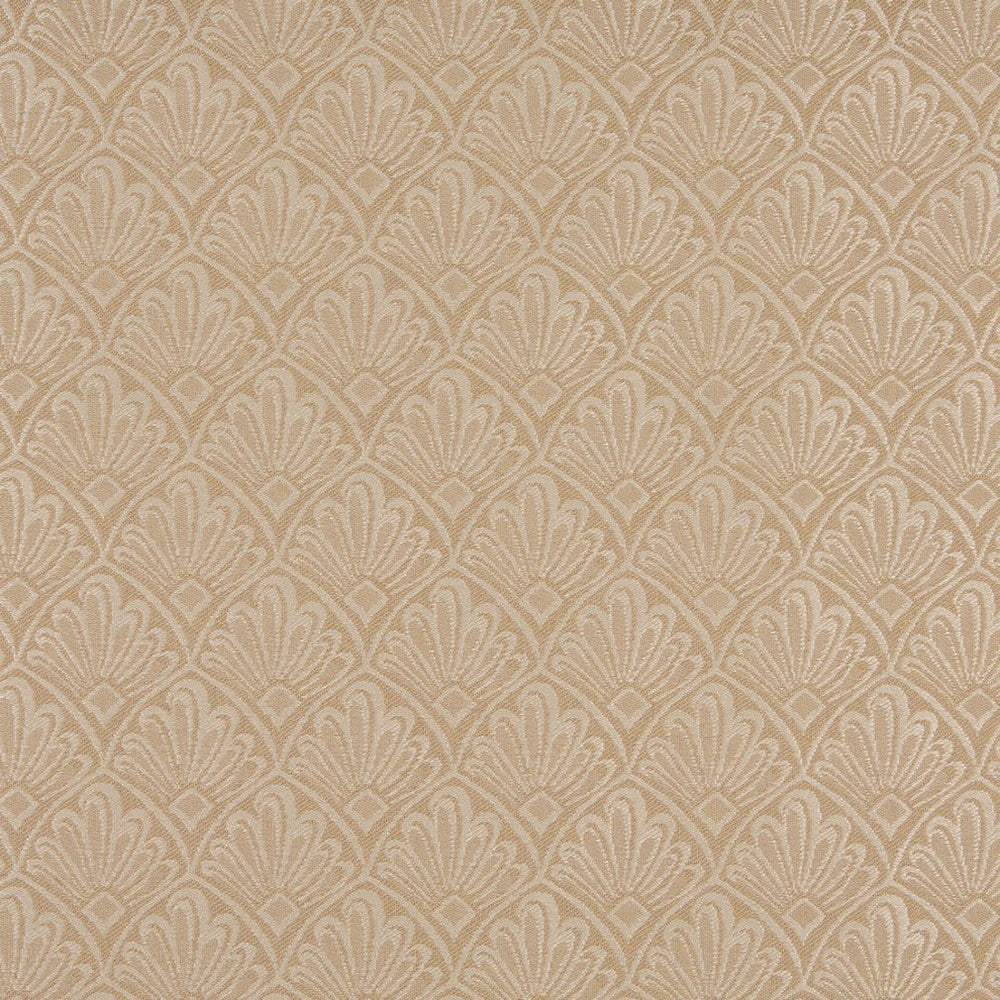1126 Sand Fan by Charlotte Designer Fabric Uptown Jacquards VII 52% Polyester, 48% Cotton Made In USA Exceeds 70,000 Wyzenbeek Rubs (Heavy Duty) Horizontal: 2.5" x Vertical: 3" 54 Inches - Swanky Fabrics -