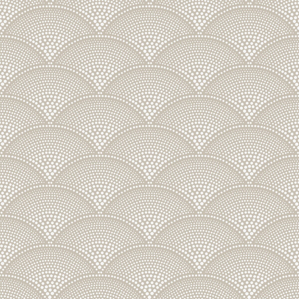 Feather Fan Taupe by Cole & Son Designer Wallcovering COLE & SON ICONS PAPER - 100% United Kingdom Horizontal: and Vertical: 4.2 21 - Swanky Fabrics -