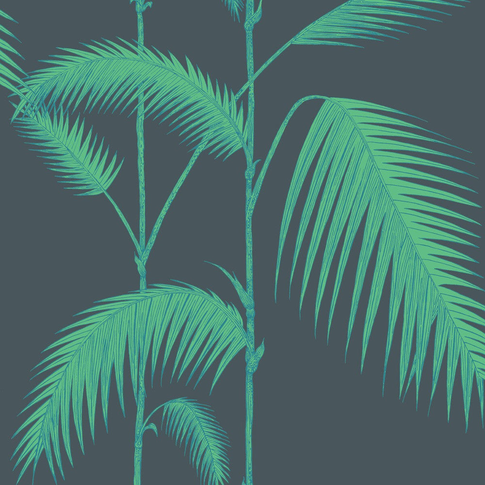 Palm Leaves Viridian by Cole & Son Wallcovering Cole & Son Wallcovering Palm Leaves ViridianWallcovering COLE & SON ICONS PAPER - 100% United Kingdom </p><p>Repeat: H: , V: 28.3 20.5 - Fabric Carolina -
