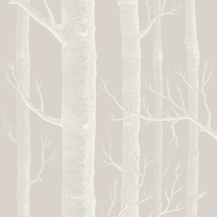 Woods Stone/White by Cole & Son Designer Wallcovering COLE & SON ICONS PAPER - 100% United Kingdom - Horizontal: - and Vertical: 28.3 20.5 - Swanky Fabrics -