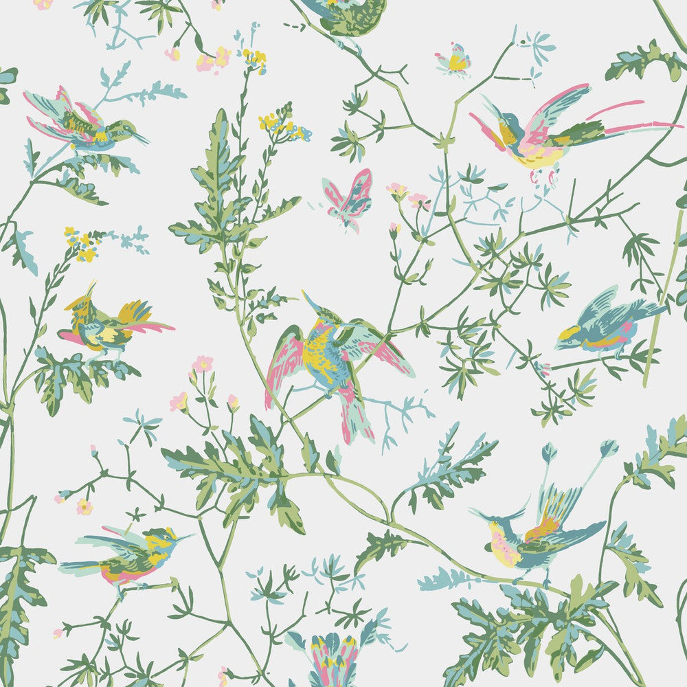 Hummingbirds Green/Pink by Cole & Son Wallcovering Cole & Son Wallcovering Hummingbirds Green/PinkWallcovering COLE & SON ICONS PAPER - 100% United Kingdom </p><p>Repeat: H: , V: 21 20.5 - Fabric Carolina -
