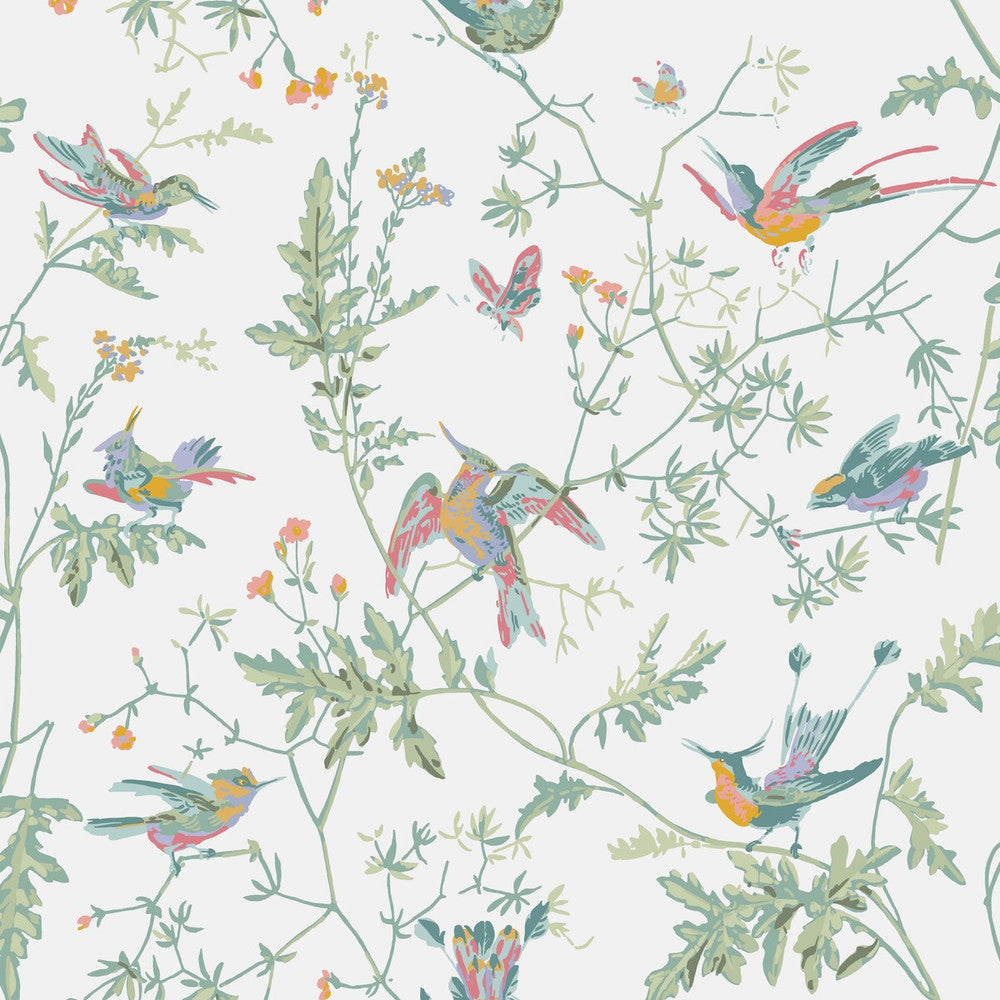 Hummingbirds Pastel by Cole & Son Wallcovering Cole & Son Wallcovering Hummingbirds PastelWallcovering COLE & SON ICONS PAPER - 100% United Kingdom </p><p>Repeat: H: , V: 21 20.5 - Fabric Carolina -