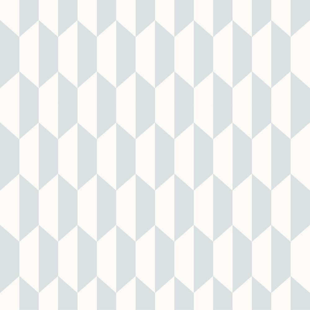 Petite Tile Powder Blue by Cole & Son Designer Wallcovering COLE & SON ICONS PAPER - 100% United Kingdom Horizontal: and Vertical: 6.9 21 - Swanky Fabrics -