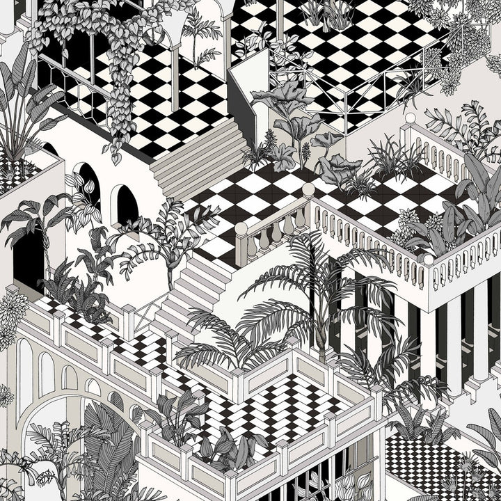 Miami Black/White by Cole & Son Wallcovering Cole & Son Wallcovering Miami Black/WhiteWallcovering COLE & SON ICONS PAPER - 100% United Kingdom </p><p>Repeat: H: , V: 35.4 27 - Fabric Carolina -