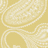Rajapur Flock Yellow/White by Cole & Son Designer Wallcovering