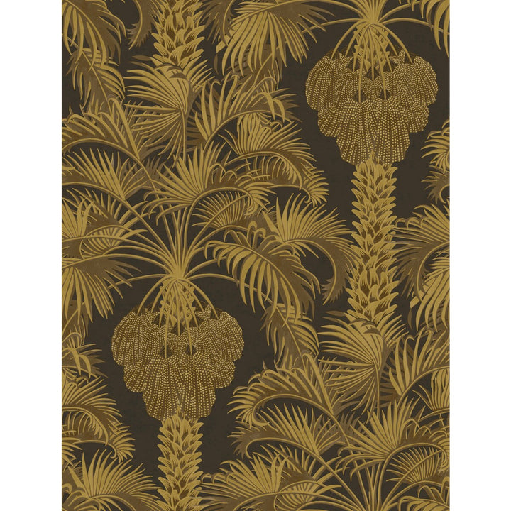 Hollywood Palm Charcoal & Gold by Cole & Son Designer Wallcovering COLE & SON MARTYN LAWRENCE BULLARD PAPER - 100% United Kingdom - Horizontal: - and Vertical: 27 20.5 - Swanky Fabrics -