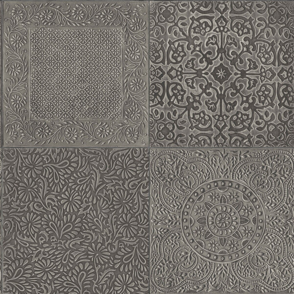 Bazaar Pewter by Cole & Son Designer Wallcovering COLE & SON MARTYN LAWRENCE BULLARD PAPER - 100% United Kingdom - Horizontal: - and Vertical: 20.5 20.5 - Swanky Fabrics -
