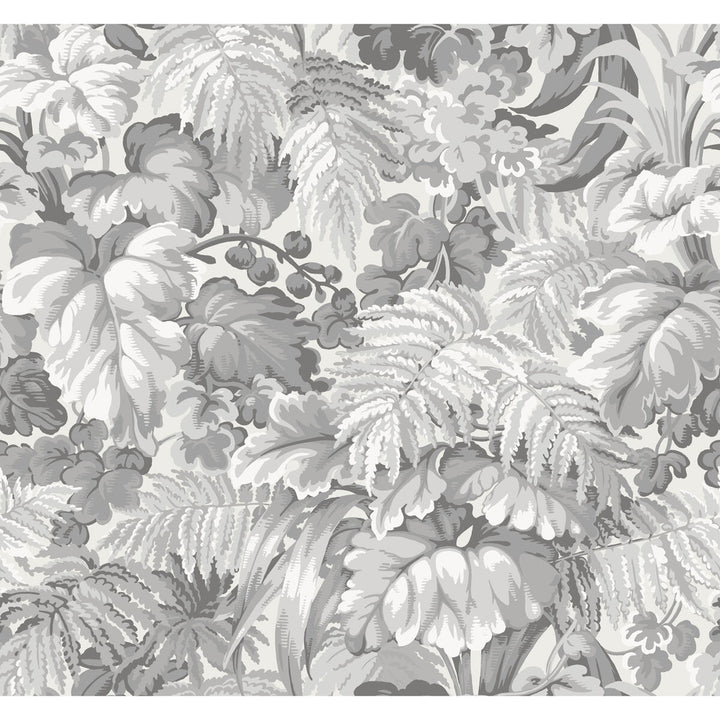 Royal Fernery Warm Grey by Cole & Son Designer Wallcovering COLE & SON MARTYN LAWRENCE BULLARD PAPER - 100% United Kingdom Horizontal: and Vertical: 25.2 27 - Swanky Fabrics -